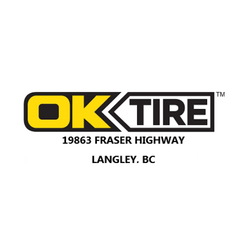 OK Tire Langley location sponsor logo
